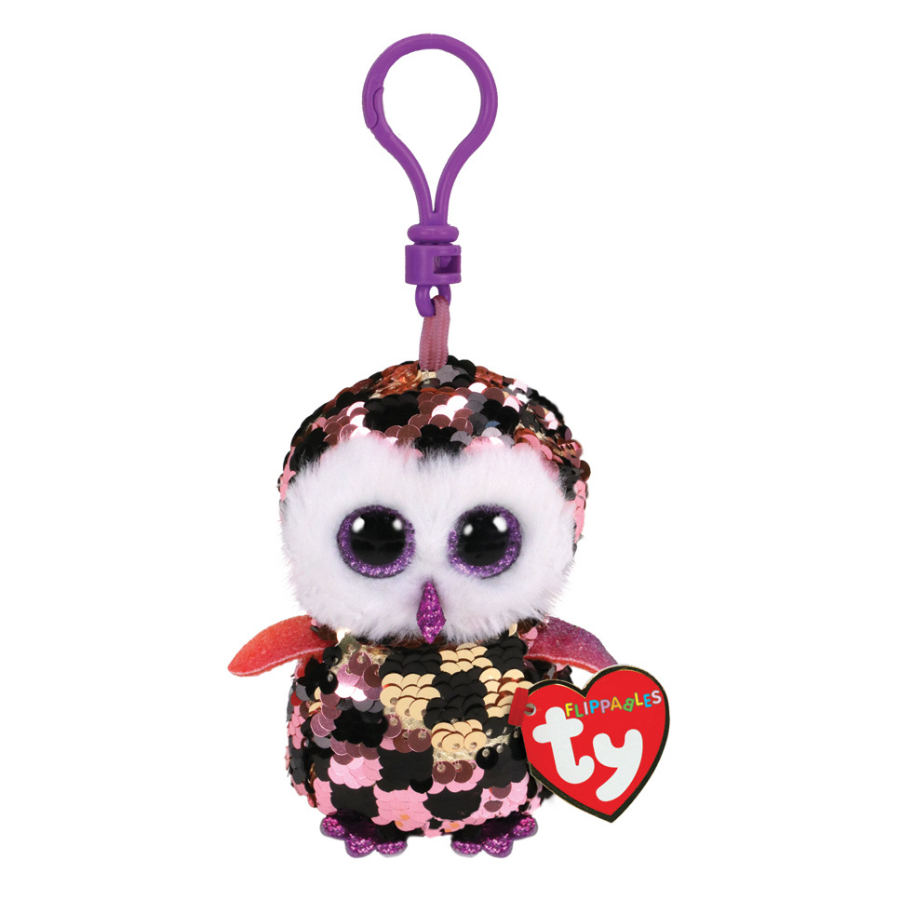 Beanie Boos Flippables Clip Checks Chequered Owl