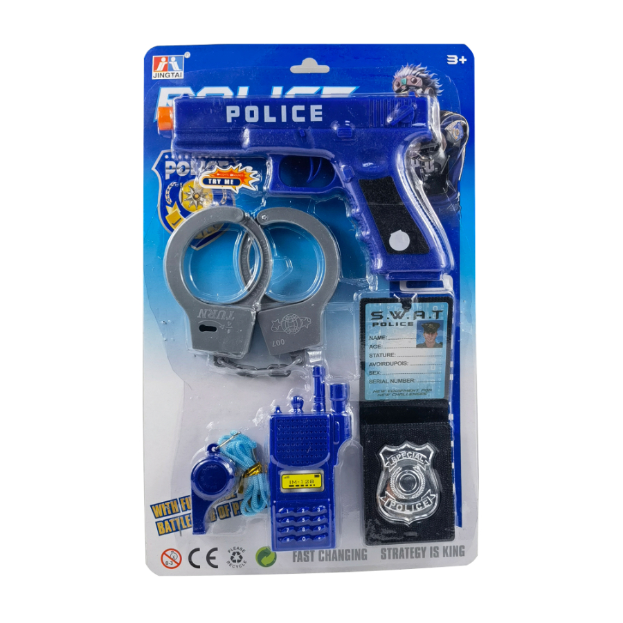 Police Swat Gun Set For Kids With Lights Sounds & Accessories