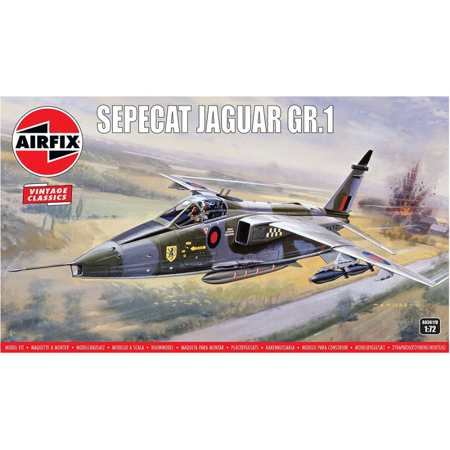 Airfix Model Kit 1:72 SEPECAT Jaguar GR1
