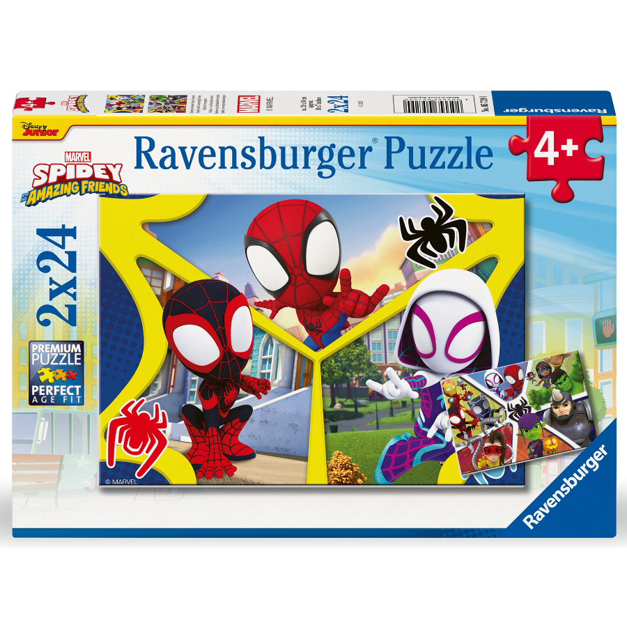 Ravensburger Puzzle 2x24 Piece Spidey & His Amazing Friends