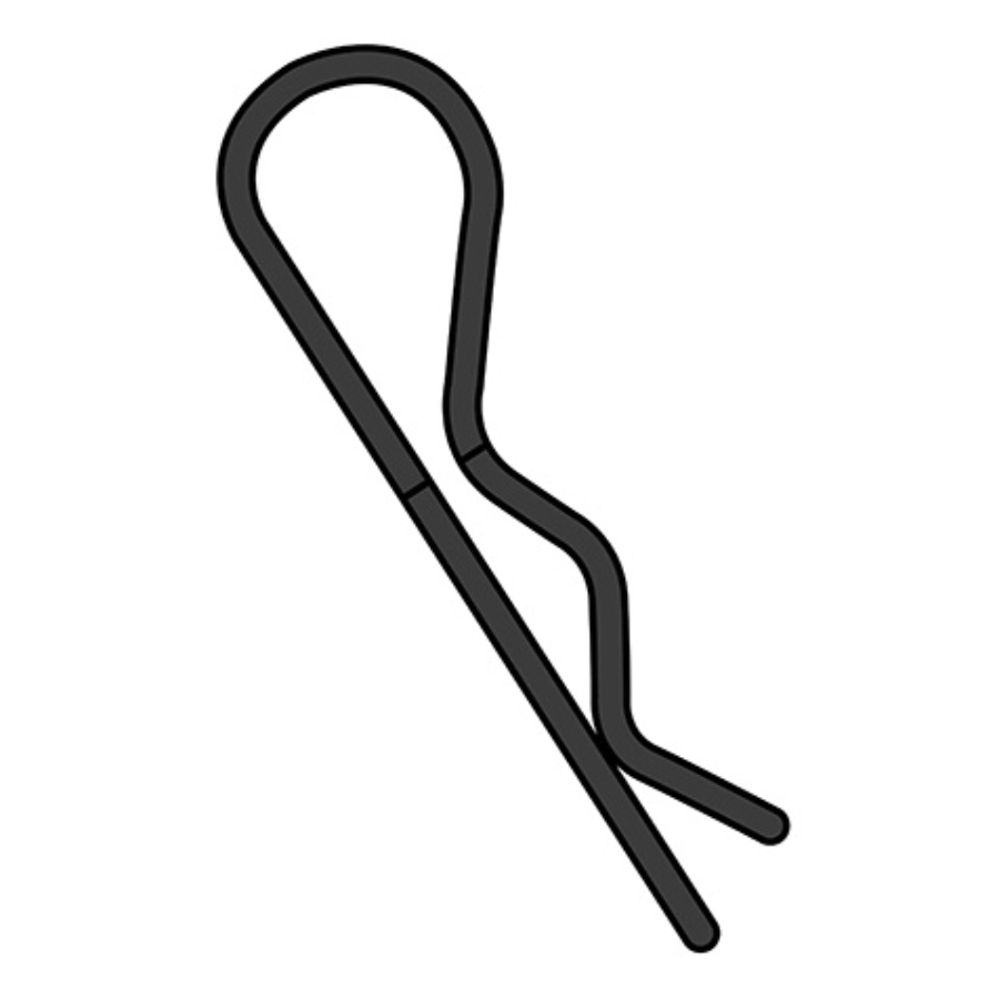 Team Corally RC Body Clips Small Black