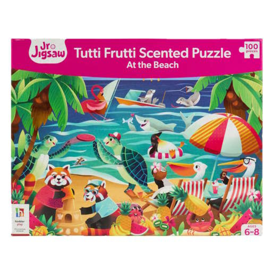 Jigsaw Junior 100 Piece Puzzle The Beach Tutti Frutti Scented