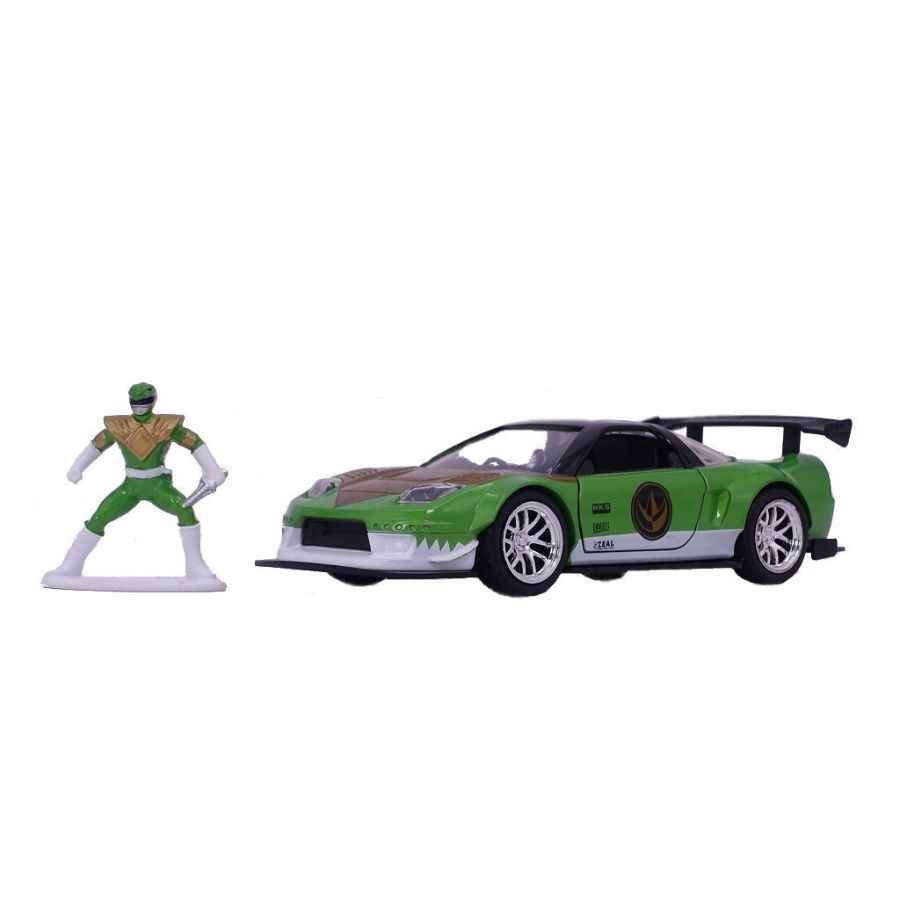 Jada Diecast 1:32 Power Rangers Honda NSW 2002 With Green Ranger Figure